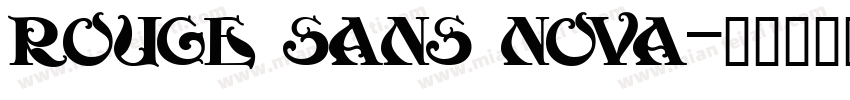 rouge sans nova字体转换